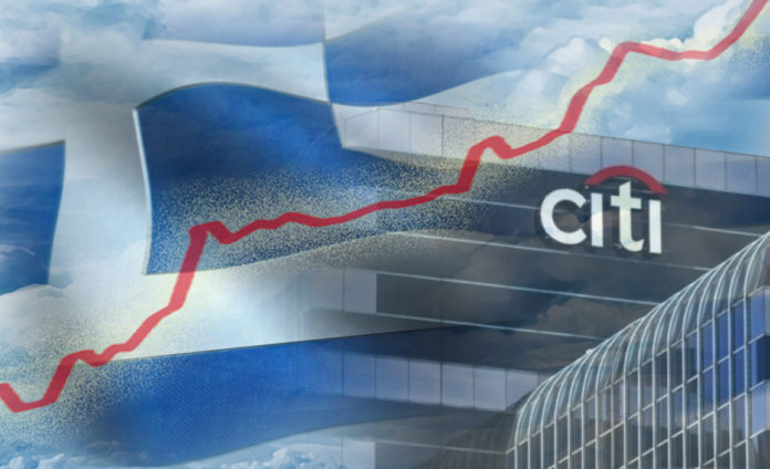 Στο 5,3% (από 4,1% ) τοποθετεί τώρα την ανάπτυξη της ελληνικής οικονομίας η Citigroup