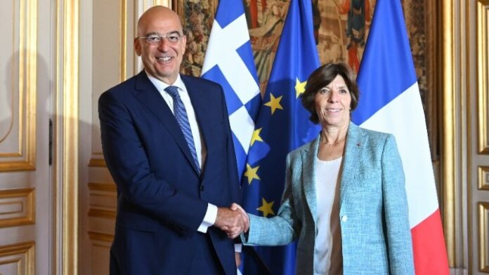 Κατρίν Κολονά: Η Γαλλία δεσμεύεται να σταθεί στο πλευρό της Ελλάδας και της Κύπρου
