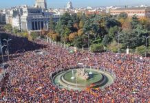 Ισπανία: 170.000 άτομα διαδήλωσαν κατά του καταλανικού νόμου περί αμνηστίας του Σάντσεθ