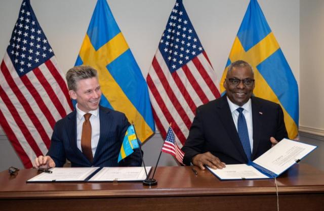 ΗΠΑ-Σουηδία - Υπογραφή αμυντικής συμφωνίας συνεργασίας
